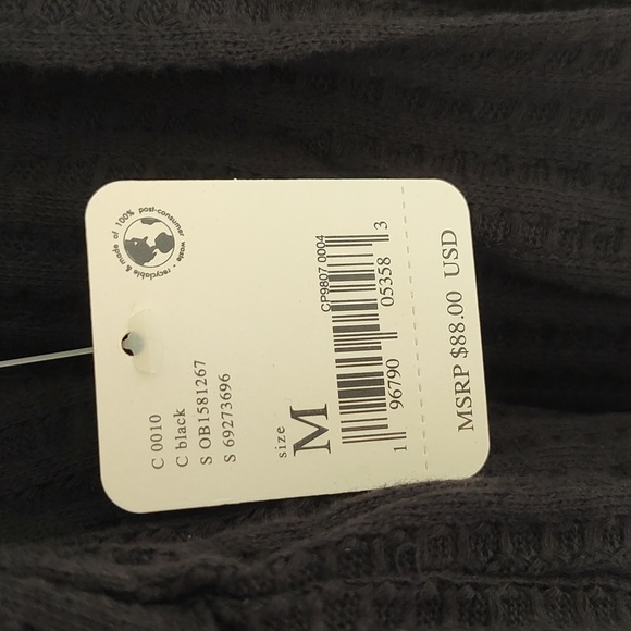 NWT! Free People Juicy Long-Sleeve Top Oversized Cowlneck Split Back MEDIUM - Picture 9 of 10